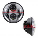 Waterproof Led Motorcycle Headlight For Harley Davidson 5.75 Inch Round