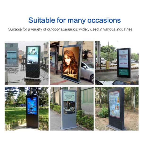 IP65 Waterproof Courtyard 43 Inch Digital Signage Remote Management Bus Station