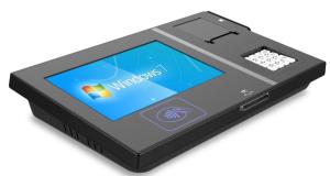 Quality RFID Windows 7 Desktop Self serving barcode scanner terminal with Capacitive Fingerprint function for sale