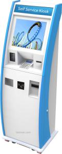 China All in one Custom Bill Payment Kiosk,Interactive Kiosk, ATM Machine with Bank Card Reader & Cash Dispensser on sale
