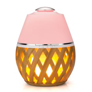 Compact Flame Light Portable 150ML Wood Aromatherapy Diffuser