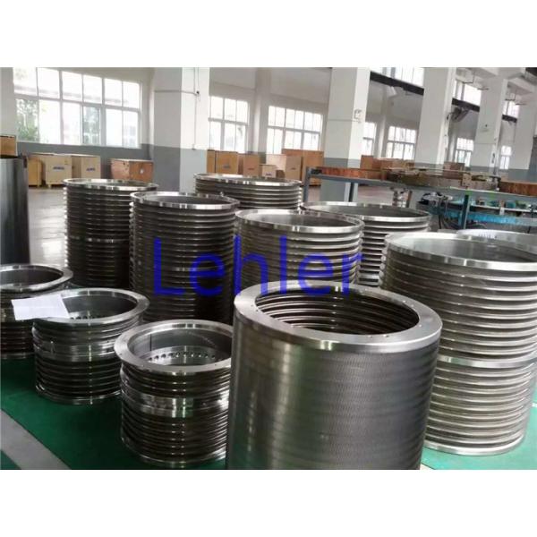 Cylindrical SS316L Pressure Screen Basket For Latex Filtration