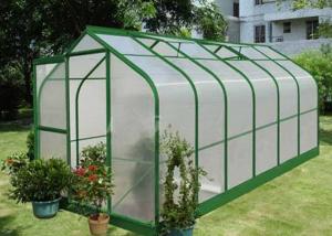 Quality 6mm Hollow One Stop Gardens Greenhouse , Transparent PC Sheet Greenhouse for sale