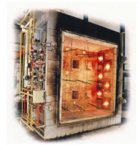 China ISO Flammability Testing Equipment / Large Scale Vertical Fire Resistance Test Furnace on sale
