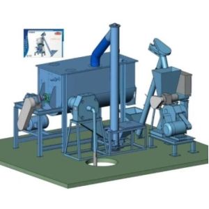 Quality 3-5TPH Large Aquatic Ruminant Animal Feed Processing Equipment for sale