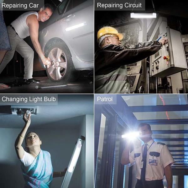 4W Portable Emergency Light 5 Modes Rechargeable Emergency Light Tube Light Strong Magnet