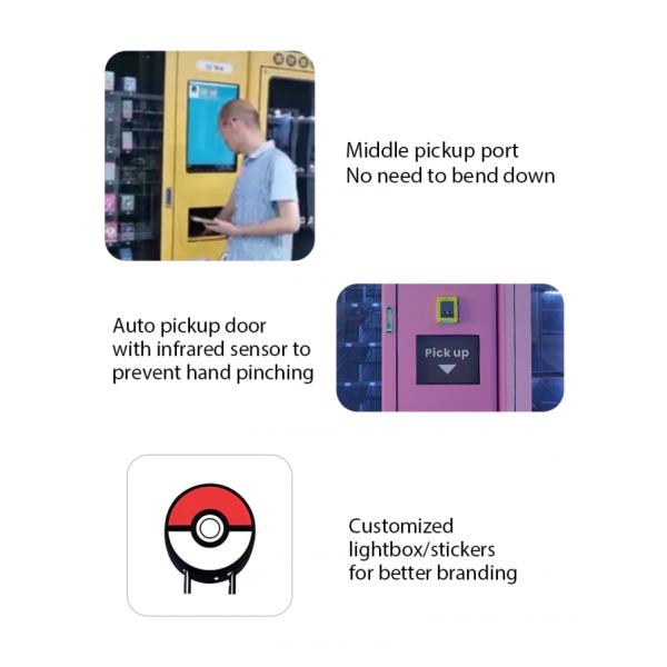 Monster Collection Toy Vending Machine with Customizable Design, Remote Smart Management, and 24V Electric Heating Defogging Glass Door