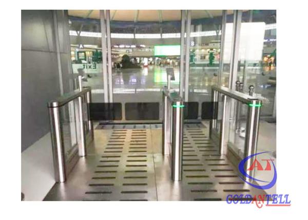 Buy Automatic Access Control System face recognition temperature indicator turnstile at wholesale prices