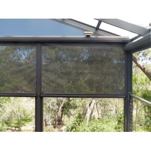 Quality Window Zip Track Awning Sunscreen Blinds 52x10mm Alu Anodized for sale