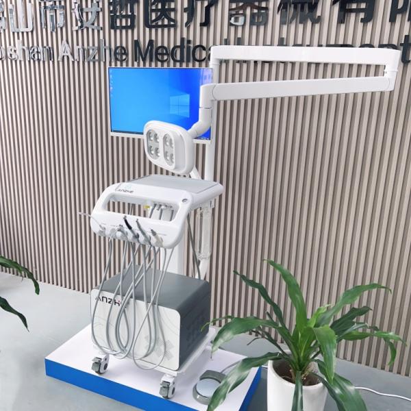 Unique Dental Trolley With PC And Oral Camera 2 In 1 Factory Dental Treatment Unit With LED Light