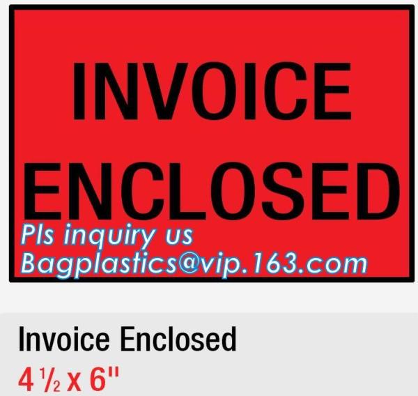Buy PE Packing List Envelope / mail lite bags, 7" x 5-1/2" Packing List Envelope "PACKING LIST ENCLOSED" Full Face Top Loadi at wholesale prices