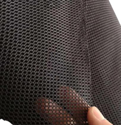 Buy Single Layer Polyester Mesh Fabric , Black Stretch Poly Mesh Netting Cloth at wholesale prices