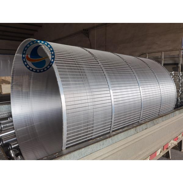 SS304 Wedge Wire Rotary Screen 1008mm Diameter for Wastewater