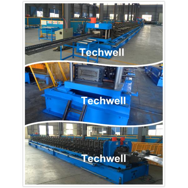 Steel Ladder Cable Tray System Roll Forming Machine With Auto Size Changing System