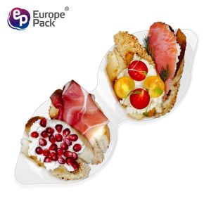 Food grade container disposable special shape hard  plastic plates