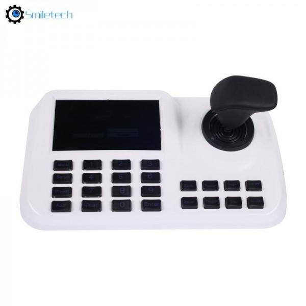 Buy Network 4D joystick IP PTZ keyboard controller onvif 2.4 focus zoom preset patrol work with HIKVISION DAHUA PTZ camera at wholesale prices
