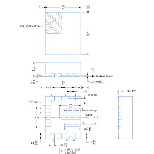 TPS63070RNMR Buck-Boost 96% Eff 2-16V In 5A Peak Adjustable Out 25µA IQ 2.5x3mm QFN Fixed 5V/3.3V Power Save Mode