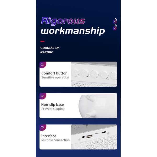 Black Plastic Portable Wireless Bluetooth Speaker Waterproof IP67