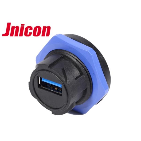 Female To Female Waterproof USB Connector M25 Socket Quick Push Locking