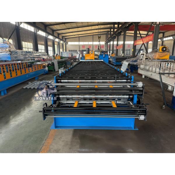 6 rib and 6 rib trapezoidal sheet double layer roll forming machine in America Double layer roll forming machine | double deck machine | 2 layer roll