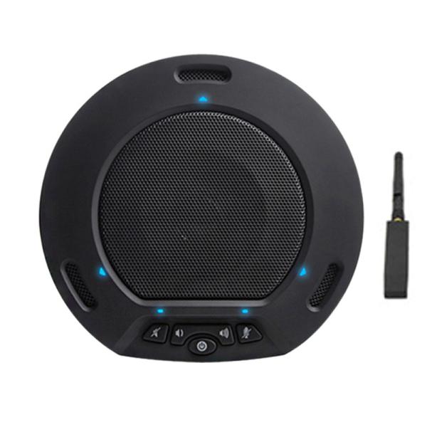 4 Pieces Wireless USB Conference Microphone Automatic Noise Reduction And Echo Cancellation 360° Omnidirectional Speaker