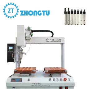 The single soldering iron head dual-station fully automatic soldering machine enables rapid and precise connection between the light-emitting diodes and the circuit boards.
