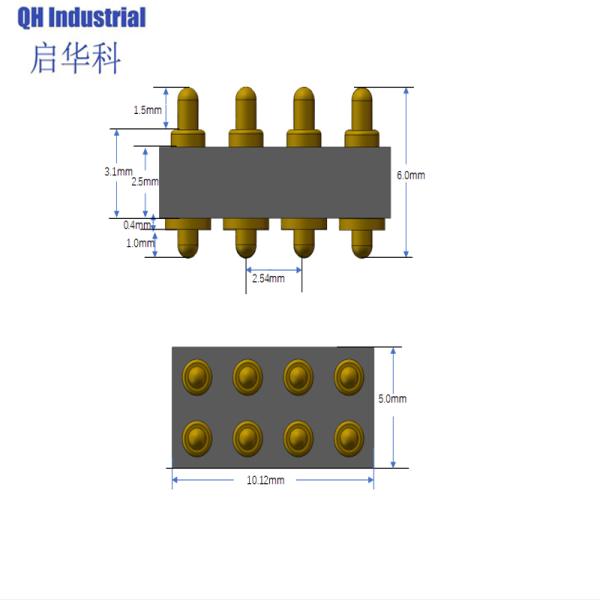 8Pin Australia Mobile Phone Battery Connector Magnetic Charging Connector Magnetic spring loaded pin Cable Connector