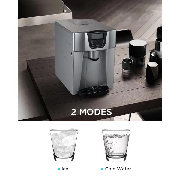 20kg Bullet Ice Block Making Small Home Commercial Ice Maker Machine for Business Automatic input water type Hand watering