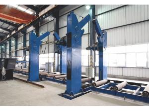 Quality 360° Chain Overturning I Beam Rotator Use 4x1.5 KW Motors Loading Capacity of T Tons I Beam Rotator for sale