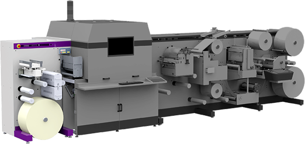 Paper Tape Adhesive Flexo Label Printing Machine 10m/Min