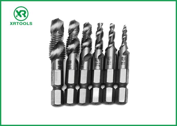 Buy 6Pcs Machine Use HSS Combination Drill And Taps Set ,Hss Machine Taps And Drill Sets at wholesale prices