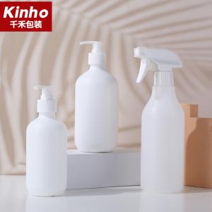 Quality 28/410 HDPE Shampoo Bottle Liquid Soap Hand Wash Sanitizer 500ml Boston Round Bottle for sale