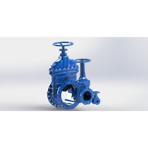 Simple Operation Water Control Valve Resilient Gate Valve Handwheel Operated