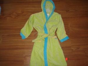 Quality Super Soft Teenager Bathrobe 100% cotton with Embroidery for sale