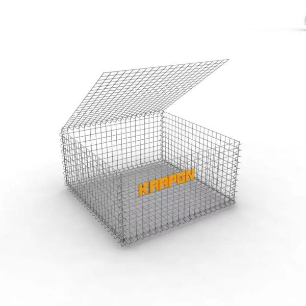 2x1x1 4mm Hot Dipped Galvanzied Welded Mesh Gabion