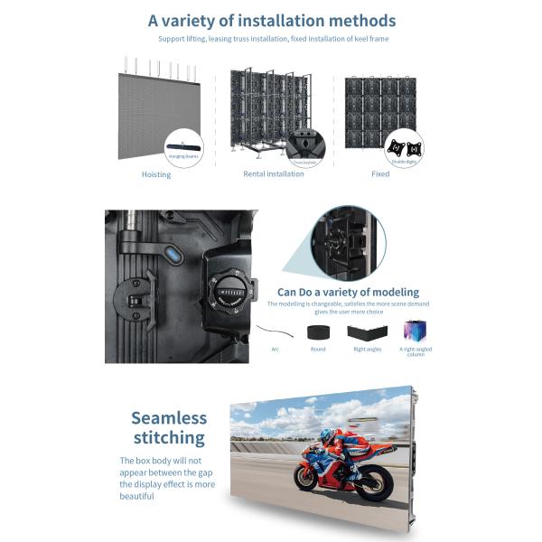 Rental LED Display Indoor Outdoor Full Color Led wall P2.6 Led Video Wall 500x500mm Die Cast Aluminum Display Screens