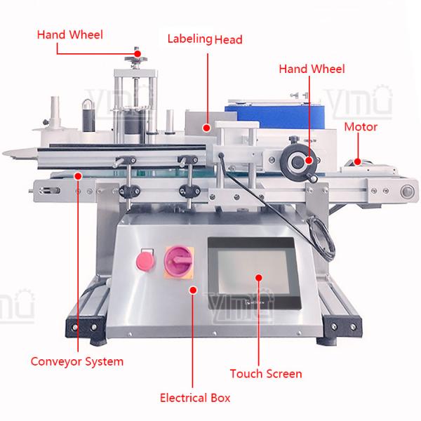 YM400 Automatic Round Bottle Labeling Machine 20-100 Bottles/min