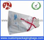 Duty Free Drawstring Plastic Bags Waterproof With Gusset For Cloth