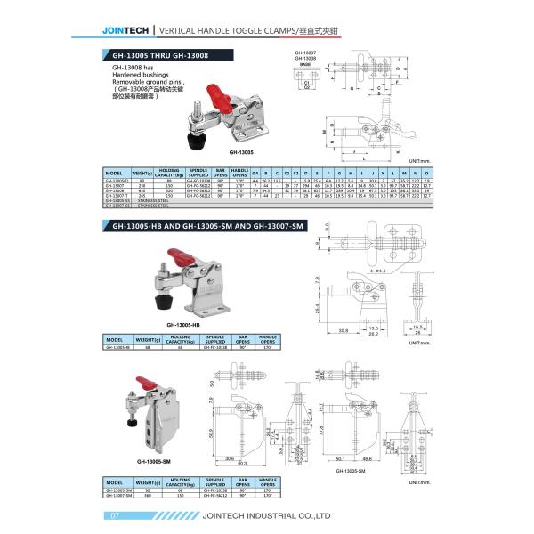 Destaco Vertical Handle Toggle Clamp