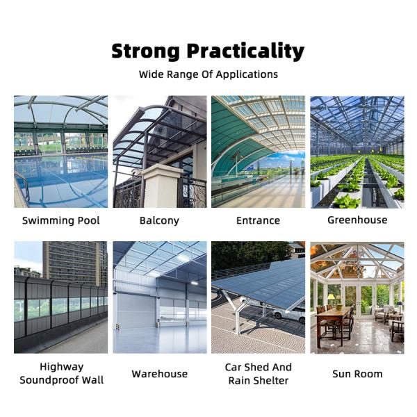 6mm-40mm Thickness Strong Customized Danpalon U-locking Polycarbonate Facade Transparent Polycarbonate Hollow Sheet