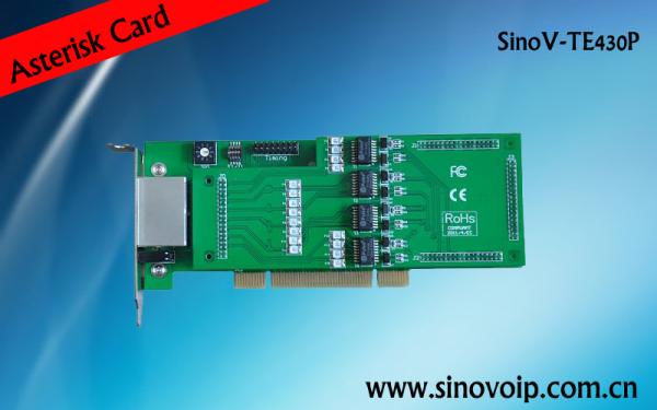 Buy 4X E1/T1 interfaces E1 asterisk card 2U class at wholesale prices