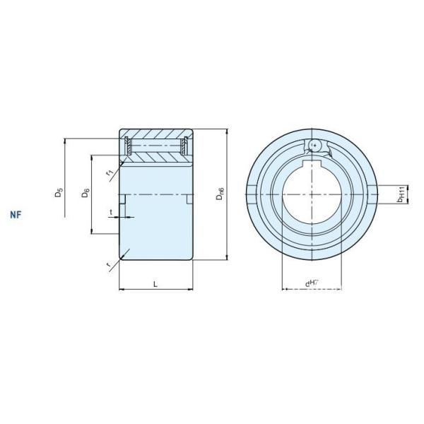 NF roller type freewheel NF30 one way clutch bearing