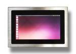 Silver Panel Mount Windows Embedded Touch Screen Panel PC 2 RS232 Interface