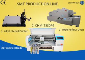 Manual SMT Production Line Solder Paste Stencil Printer , PCB Assembly Line Batch production