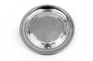 Quality Round Stainless Steel Drinks Tray , Food Grade Stainless Steel Oval Tray for sale