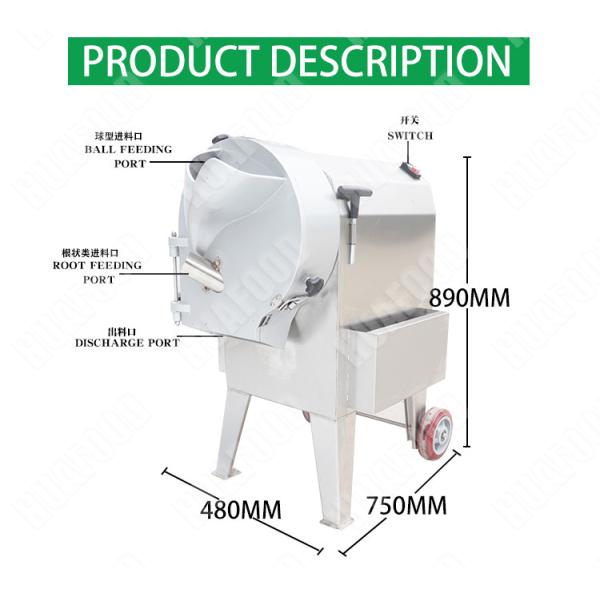 Large Multifunction Vegetable Cutting Machine Fruit Slicer Machine Orange Cutting Machine