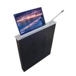 LCD monitor lifting conference system with retractable monitor and discussion