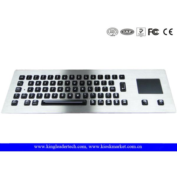 Illuminated industrial pc keyboard with integrated Touchpad , ruggedized