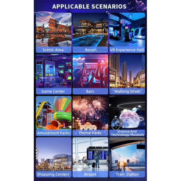 Smart Control VR 360 Flying Cinema 2 Seats 9D VR Roller Coaster Simulator