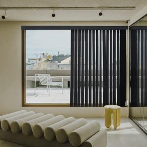 Quality Vertical Sliding Door Blinds Window Curtain Venetian For Privacy for sale